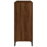 Mobile Porta Dischi Rovere Marrone 84,5x38x89 Legno truciolato