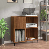 Mobile Porta Dischi Rovere Marrone 84,5x38x89 Legno truciolato