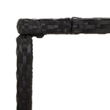 Set Bar da Giardino 5 pz Nero in Polyrattan