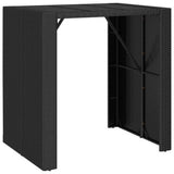 Set Bar da Giardino 5 pz Nero in Polyrattan