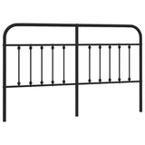 Testiera di Ricambio in Metallo Nero 160 cm