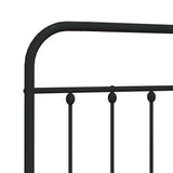 Testiera di Ricambio in Metallo Nero 160 cm