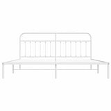 Giroletto con Testiera Metallo Bianco 193x203 cm