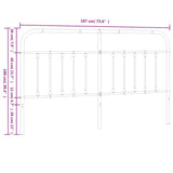 Testiera di Ricambio in Metallo Bianco 180 cm