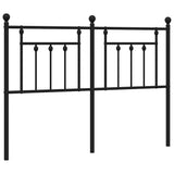 Testiera di Ricambio in Metallo Nero 135 cm