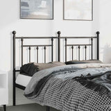 Testiera di Ricambio in Metallo Nero 135 cm