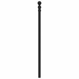 Testiera di Ricambio in Metallo Nero 180 cm