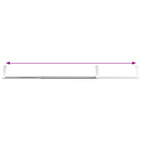 Binari per Tende 2 pz Bianco e Argento 40-60 cm Alluminio
