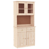 Credenza ALTA 77x35x165 cm in Legno Massello di Pino