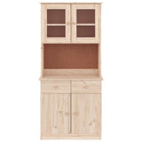 Credenza ALTA 77x35x165 cm in Legno Massello di Pino