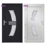 Porta Ingresso Antracite 98x208 cm in PVC