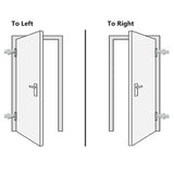 Porta Ingresso Antracite 88x200 cm in PVC