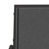 Set Mobili a Dondolo Giardino 3 pz Nero Textilene e Acciaio