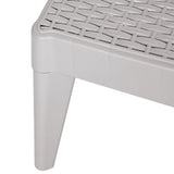 Lettino Grigio 186x60x29 cm in PP