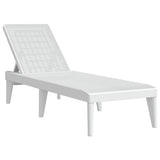 Lettino Bianco 186x60x29 cm in PP