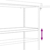 Armadio Classificatore Antracite 90x40x90 cm in Acciaio
