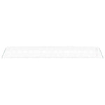 Serra con Telaio in Acciaio Bianco 64 m 16x4x2 m