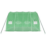 Serra con struttura in acciaio verde 24 m 6x4x2,85 m