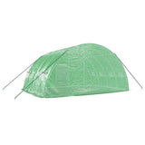 Serra con struttura in acciaio verde 24 m 6x4x2,85 m