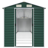 Capanno da Giardino Verde 191x980x198 cm in Acciaio Zincato
