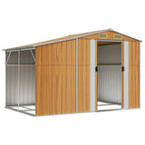 Capanno Giardino Marrone Chiaro 277x192,5x179cm Acciaio Zincato