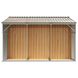 Capanno Giardino Marrone Chiaro 277x279x179 cm Acciaio Zincato