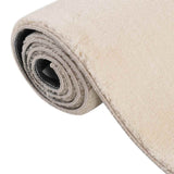Tappeto Shaggy Beige 120x183 cm Poliestere