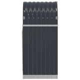 Portalegna Antracite 40x45x100 cm Acciaio Zincato