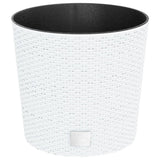 Fioriera con Interno Rimovibile Bianca 15 / 15,3 L PP Rattan