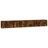 Mobili Porta TV a Parete 3 pz Rovere Fumo 100x34,5x40 cm