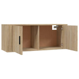 Set di Mobili Porta TV 3 pz Rovere Sonoma in Legno truciolato