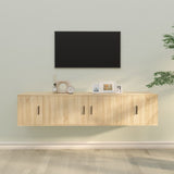 Set di Mobili Porta TV 3 pz Rovere Sonoma in Legno truciolato