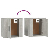 Set di Mobili Porta TV 3 pz Grigio Cemento in Legno truciolato