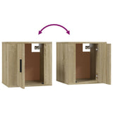 Set di Mobili Porta TV 2 pz Rovere Sonoma in Legno truciolato