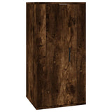 Set Mobili Porta TV 2 pz Rovere Fumo in Legno truciolato