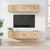 Set di Mobili Porta TV 6 pz Rovere Sonoma in Legno truciolato