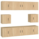 Set Mobili Porta TV 8pz Rovere Sonoma in Legno truciolato