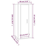 Set Mobili Porta TV 2 pz Rovere Fumo in Legno truciolato