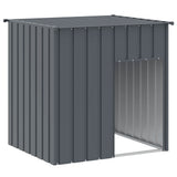 Cuccia per cani con tetto antracite 110x103x109 cm in acciaio zincato
