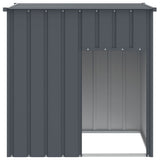 Cuccia per cani con tetto antracite 110x103x109 cm in acciaio zincato