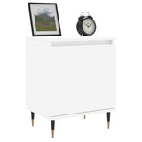 Comodini 2 pz Bianchi 40x30x50 cm in Legno truciolato