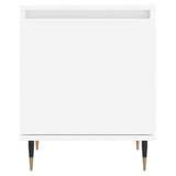 Comodini 2 pz Bianchi 40x30x50 cm in Legno truciolato