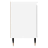Comodini 2 pz Bianchi 40x30x50 cm in Legno truciolato