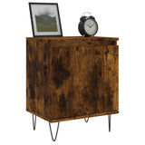 Comodini Rovere Fumo 2 pz 40x30x50 cm in Legno truciolato