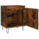Comodini Rovere Fumo 2 pz 40x30x50 cm in Legno truciolato