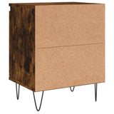 Comodini Rovere Fumo 2 pz 40x30x50 cm in Legno truciolato