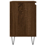 Comodino Rovere Marrone 40x30x50 cm in Legno truciolato