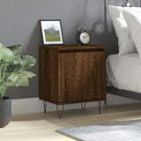 Comodino Rovere Marrone 40x30x50 cm in Legno truciolato