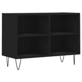 Mobile Porta TV Nero 69,5x30x50 cm in Legno truciolato