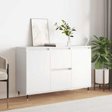 Credenza Bianca 101,5x35x70 cm in Legno truciolato
